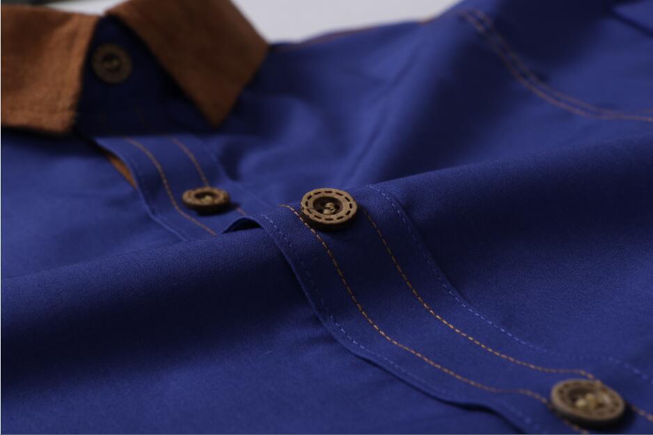 Casual Men's Loose Plus Size Long-sleeved Shirt