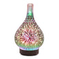 3D Glass Colorful Vase Humidifier Household