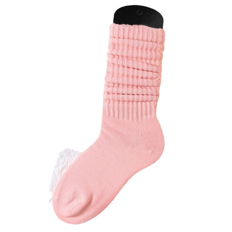 Lazy Bunching Socks European And American Extra Thick Fluffy Loop