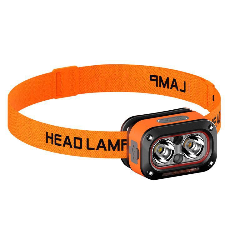 High-Intensity LED Motion-Sensor Headlamp Waterproof Head-Mounted Fishing Light
