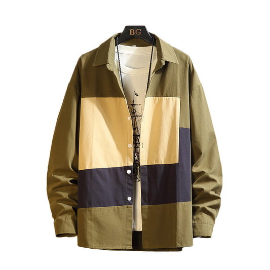 Loose And Irregular Casual Plus Size Men's Shirt