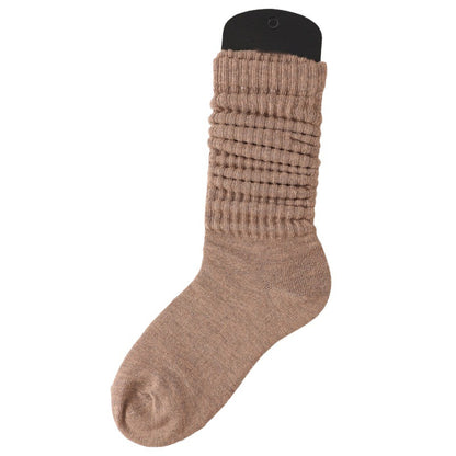 Lazy Bunching Socks European And American Extra Thick Fluffy Loop