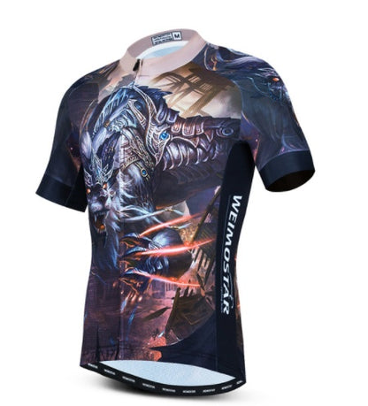 Cycling Jerseys Men 3D Lion Printing Bicycle Clothing Breathable Short Sleeve Shirts Quick Dry Bike Tops