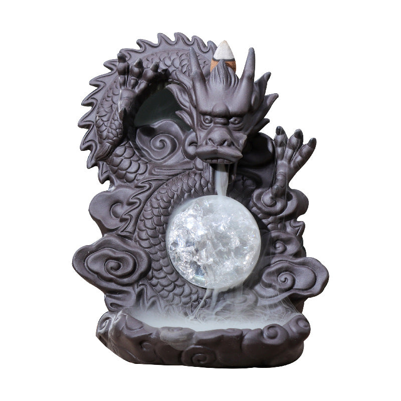 Backflow Incense Burner Ornaments Pottery Indoor Seat Tower