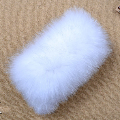 Fall Winter Stretch Wool Scarf With Headgear