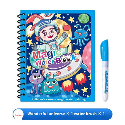 Children's Kindergarten Magic Painting Water Repeated Graffiti Watercolor Painting Book Album