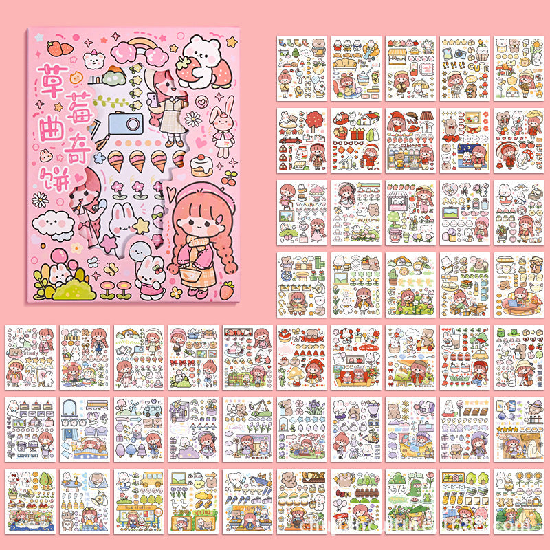 Hand Ledger Gift Box Of 50 Pieces And Paper Stickers