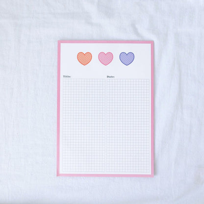 Patting Paper Cute Avocado Bear Sticky Note Book Tear