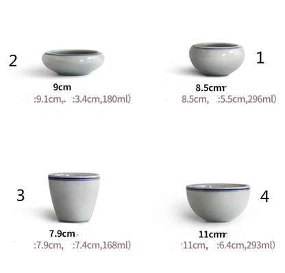 Chinese Style Tableware Set Retro Ceramic Old-fashioned Bowls And Plates