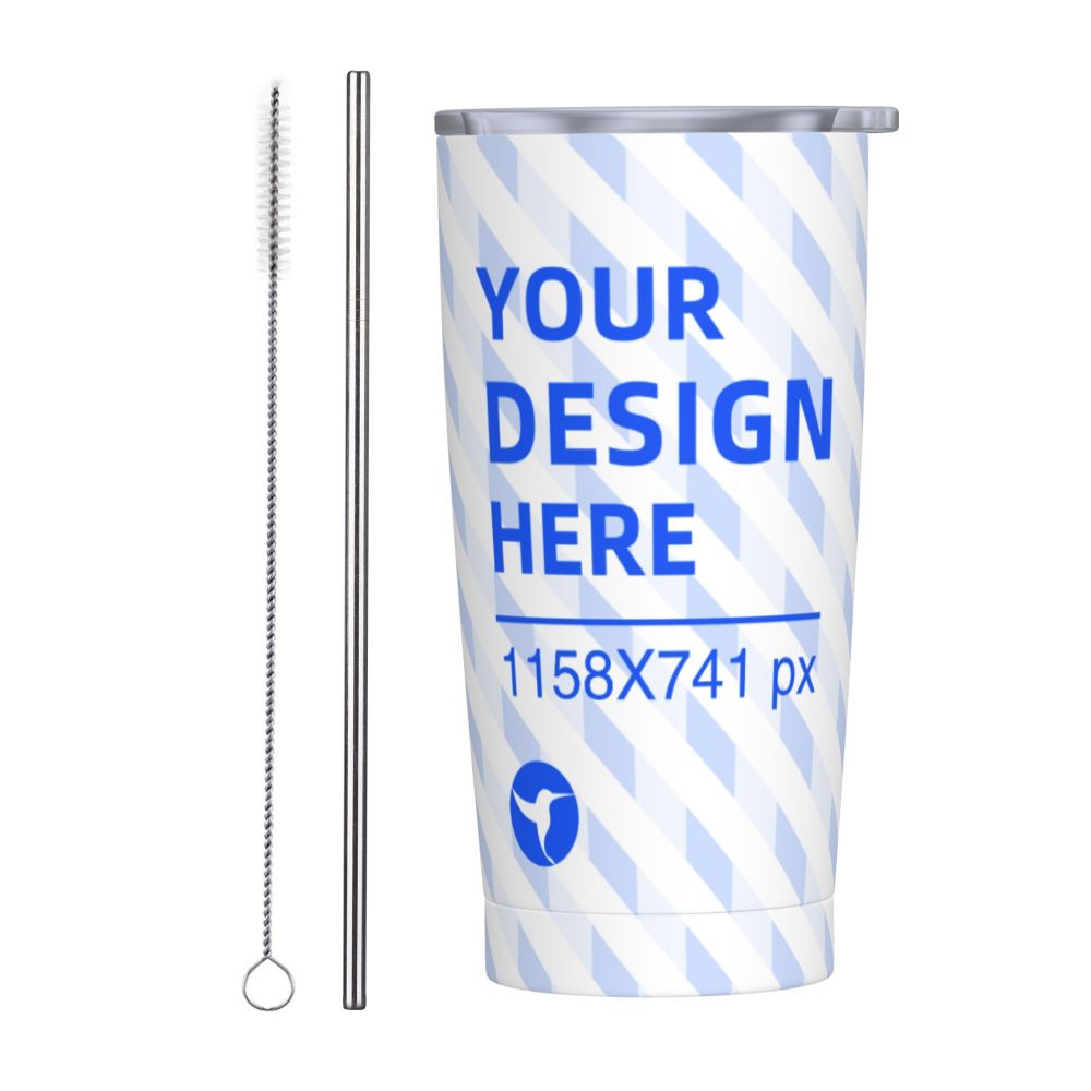 20oz Stainless Steel Car With Straw Cup