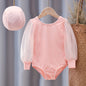 Children's Swimsuit Girls Long-sleeved Baby Girl One-piece Swimsuit Summer