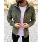 Casual Solid Color Corduroy Plus Size Autumn Lapel Shirt Jacket
