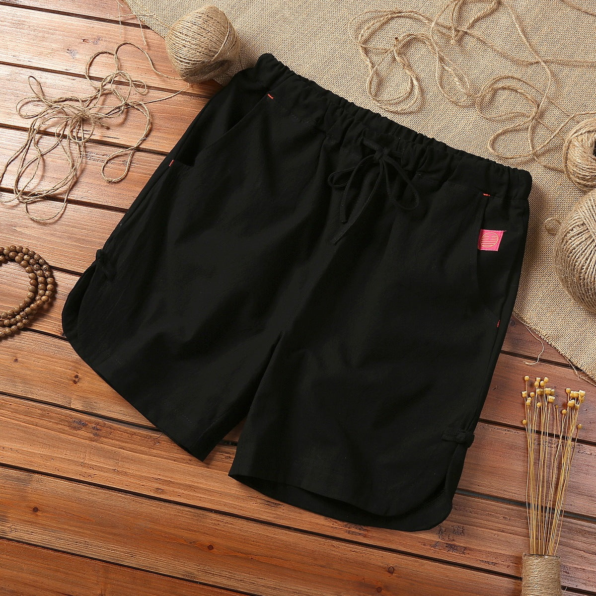 Summer Plus Size Cotton And Linen Casual Shorts Breathable Men's Clothing