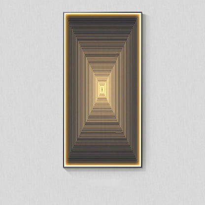 Modern Light Luxury Wall Abstract With Light Hanging Picture