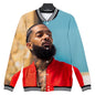 Trendy nipsey hussle casual 3D baseball uniform