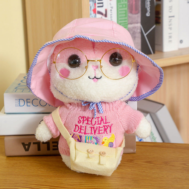 Cute net red hamster doll