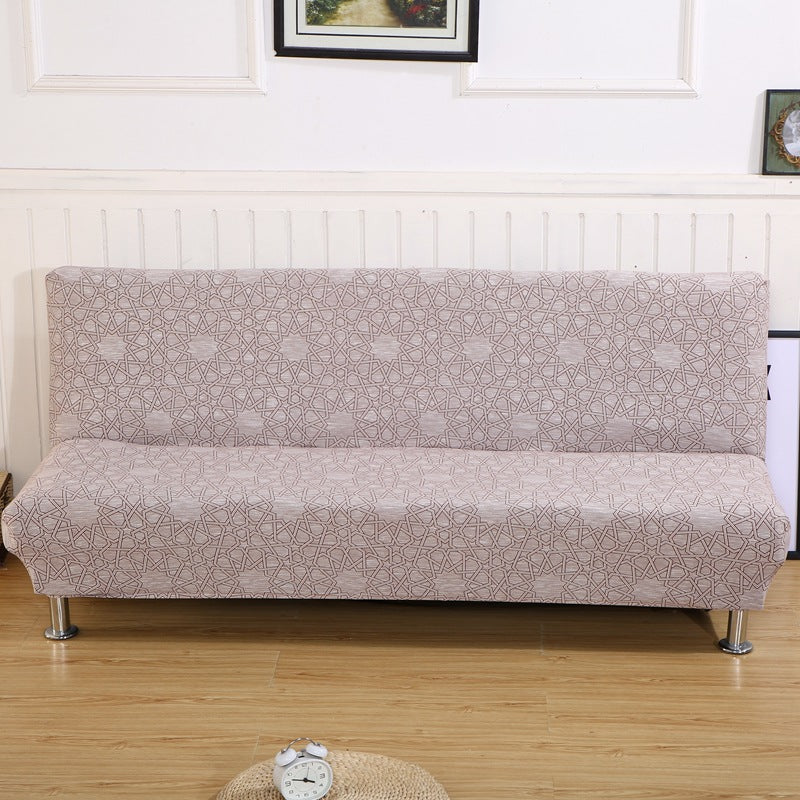 Fully surrounded one-piece sofa cover