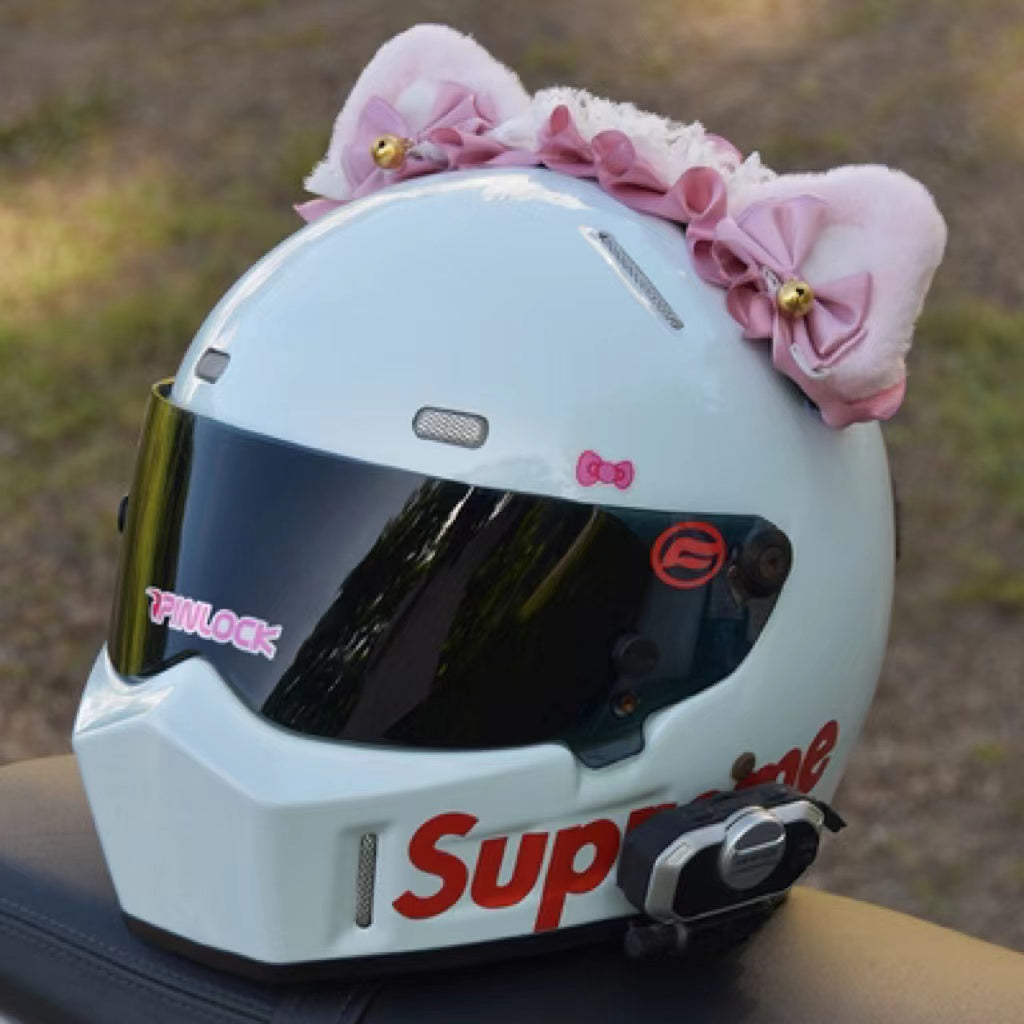 Scooter With Lights Motorcycle Shiny Veil Helmet Accessories Motorcycle Wedding Headdress