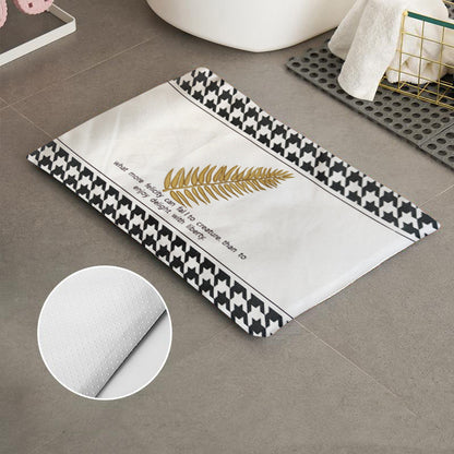 Diatomite soft foot pad absorbent quick drying antiskid bathroom mat