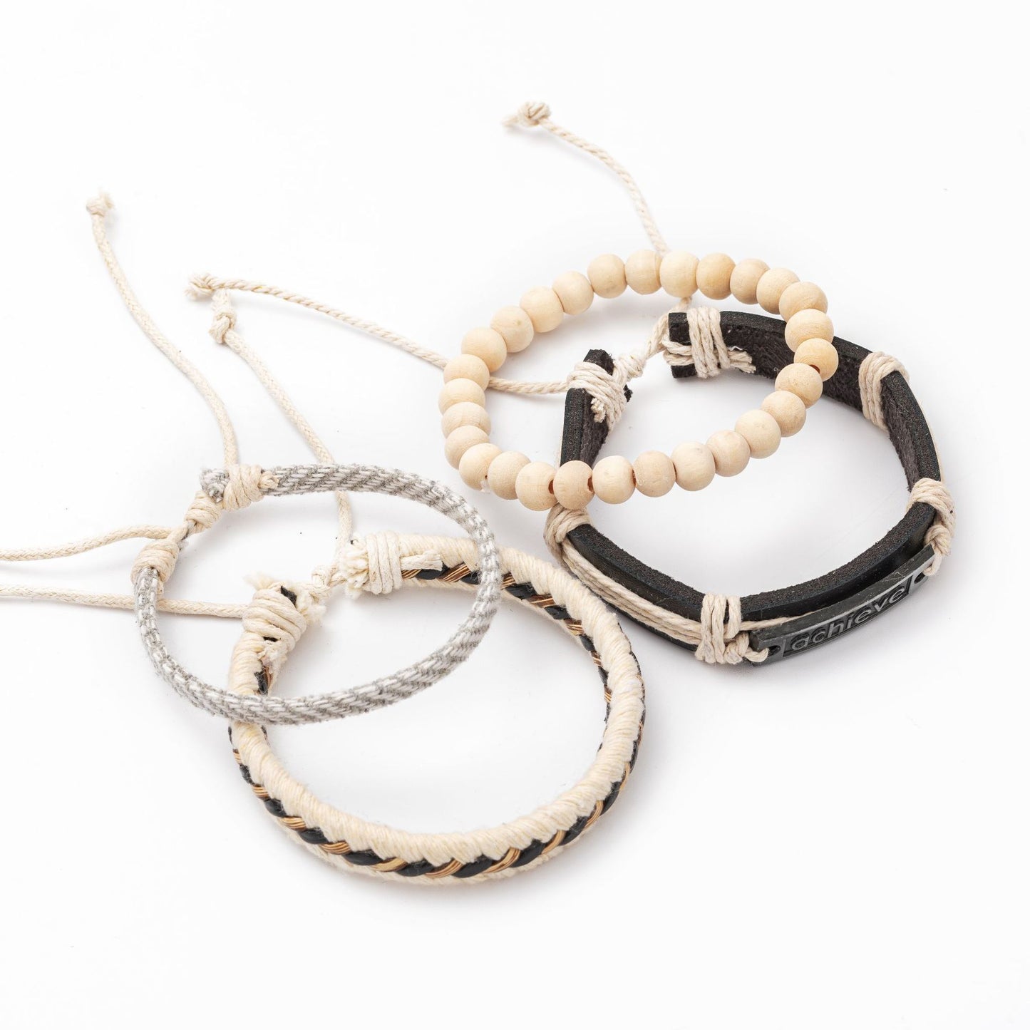 Men's And Women's Personalized Fashion Alphabet Four-piece Bracelet