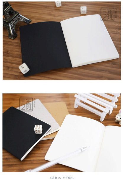 Retro Plain Blank Solid Color Graffiti Book