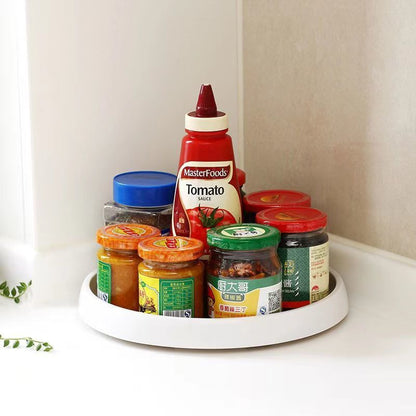 Kitchen Rotary Tray Seasoning Utensils Storage Rack Desktop Tray