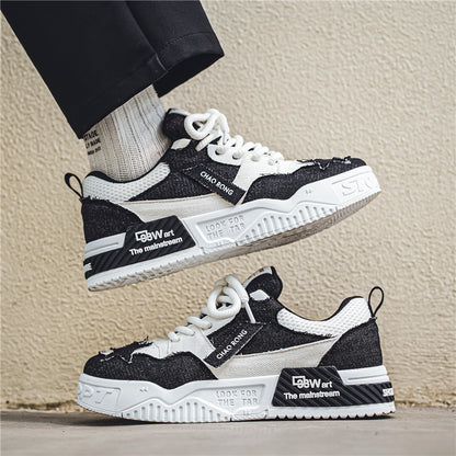 New cool urban Black  Breathable Casual Shoes five star shoes