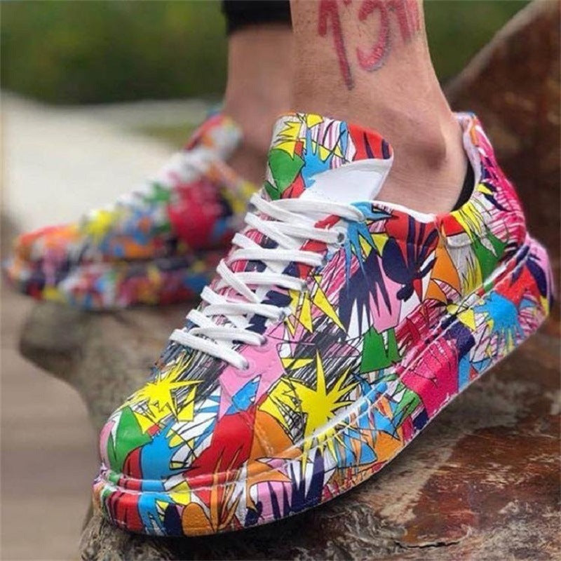 Low-top toe-cap platform shoes