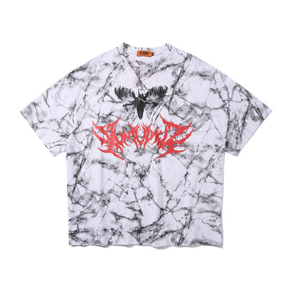 Dirty smoke print short sleeve