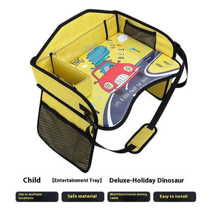 CAR Children's Dinner Plate Baby Caring Fantstic Product Car Rear Storage Small Table Board