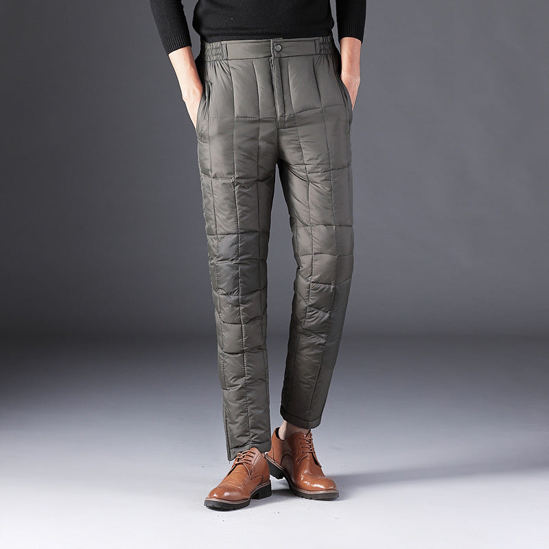 Thicken plus fat high waist plus size warm cotton pants