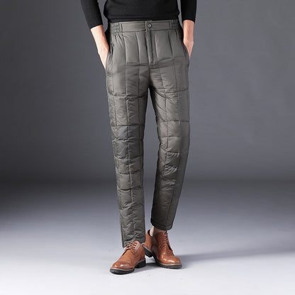 Thicken plus fat high waist plus size warm cotton pants