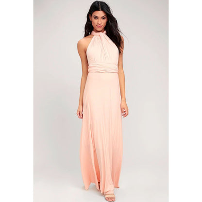 Red Hot Multiway Bandage Maxi | Sexy Backless Club & Party Long Dress | Summer Boho Convertible Infinity Dress