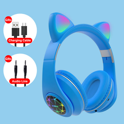 Cat ear wireless sports Bluetooth headset