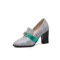Metal decorative single shoes women - FLIPSTYLEZLLC