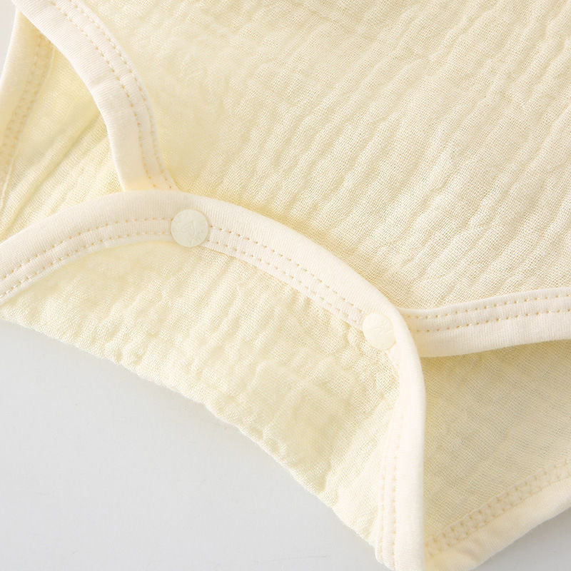 Newborn Baby Summer Gauze Models Long-sleeved Men And Women Hat 0 Full Months 3-6 Thin Section