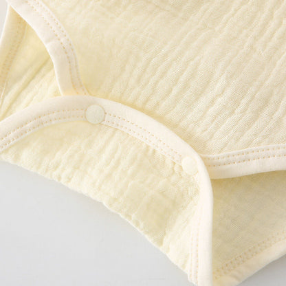 Newborn Baby Summer Gauze Models Long-sleeved Men And Women Hat 0 Full Months 3-6 Thin Section