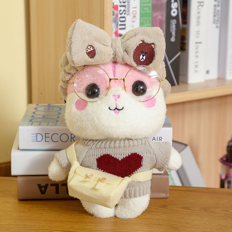 Cute net red hamster doll