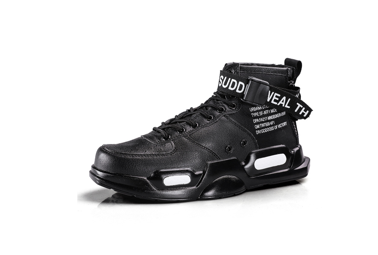 New spring and autumn couples tide high shoes Korean version of the wild sports shoes women hip-hop thick bottom shoes men - FLIPSTYLEZLLC