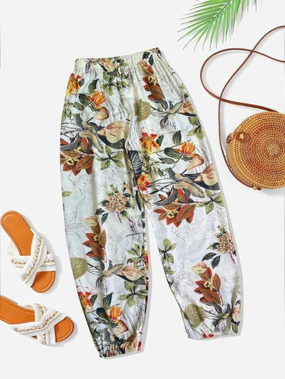 Comfort Casual Printed Ankle Banded Pants Loose Sports Versatile Sweatpants