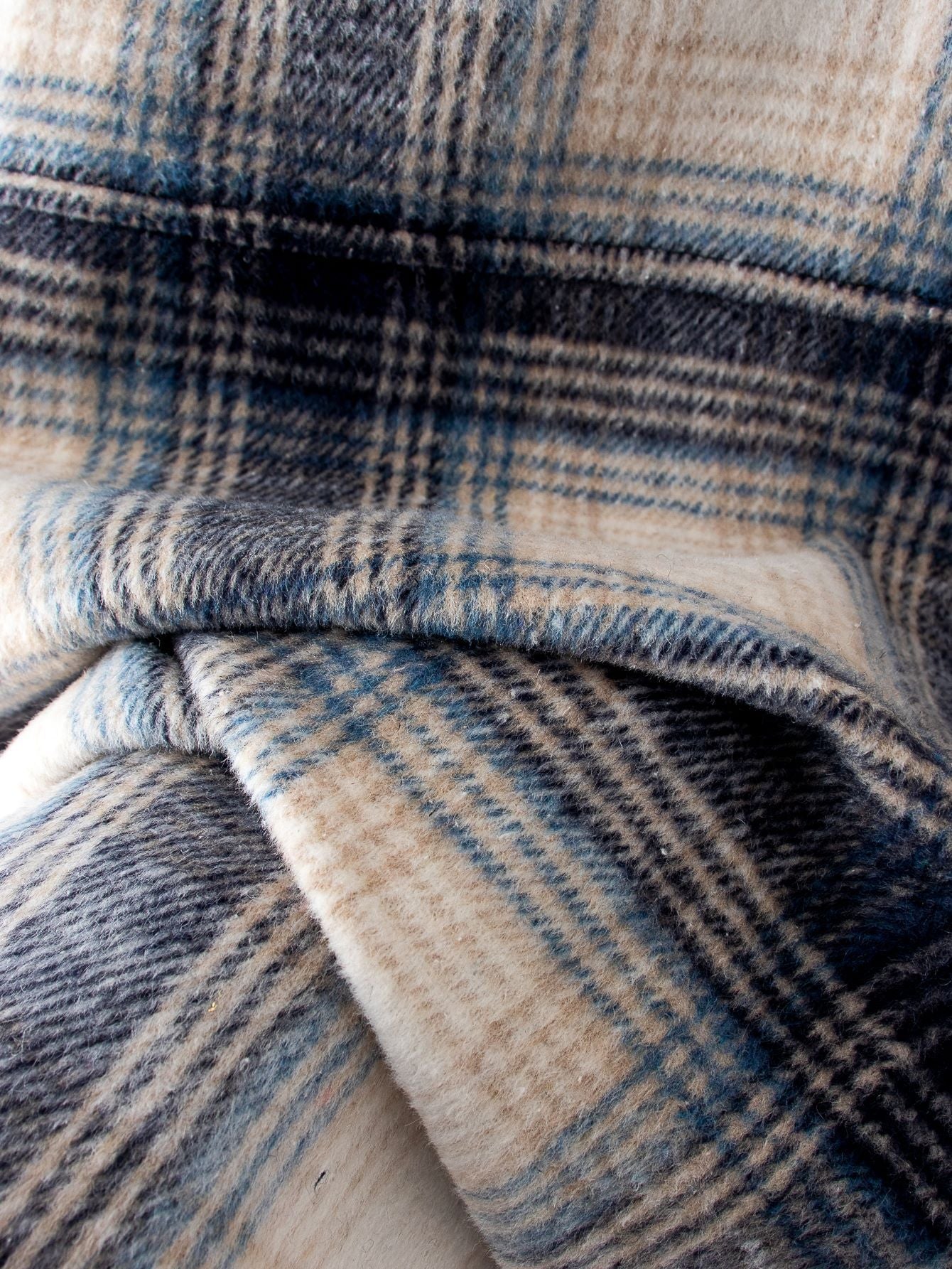 Brushed plaid coat women's clothing