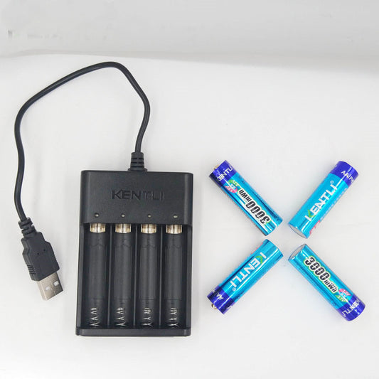 USB charger for rechargeable lithium battery