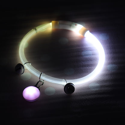 Dog Shiny Dog Collar Pet Luminous Dog Walking Light Dog Collar Collar