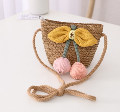 New Summer Children's Sun Protection Straw Hat Girls Pot Hat