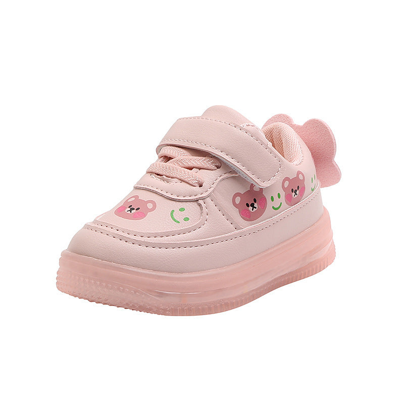 Children's Baby Soft-soled White Shoes