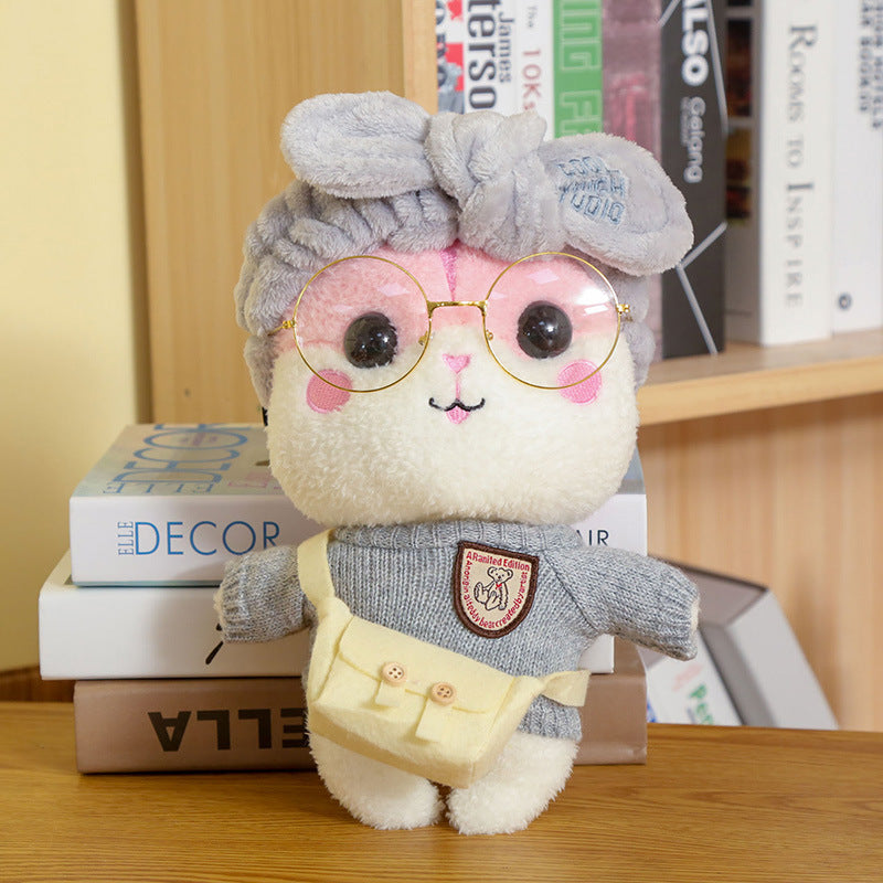 Cute net red hamster doll