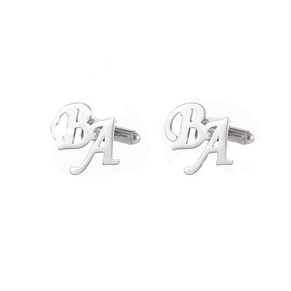 Fashionable DIY French Men's Stainless Steel Cufflinks