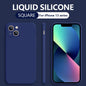 Back Cover Type Simple Liquid Silicone Phone Case
