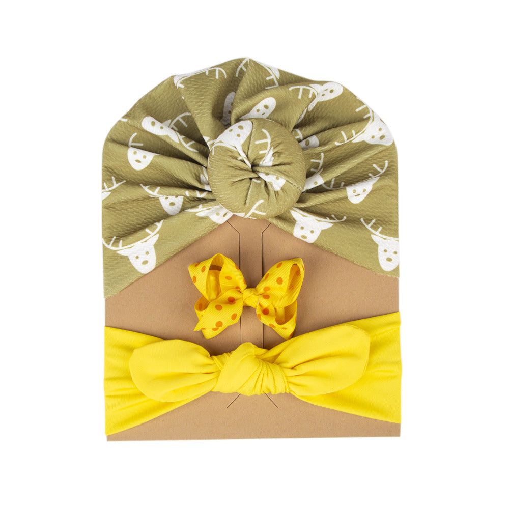 Cross-border Christmas Children's Hat Paper Card Set