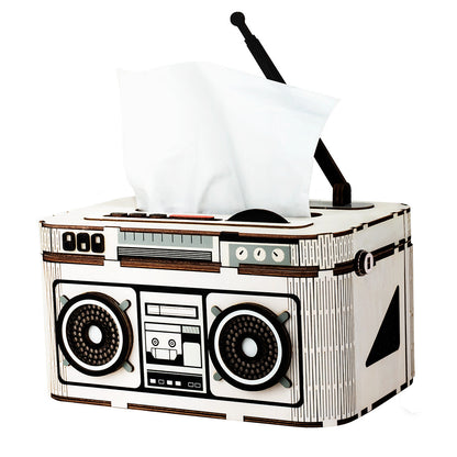 Jigsaw Toy Wooden Pen Holder Desktop Storage Box